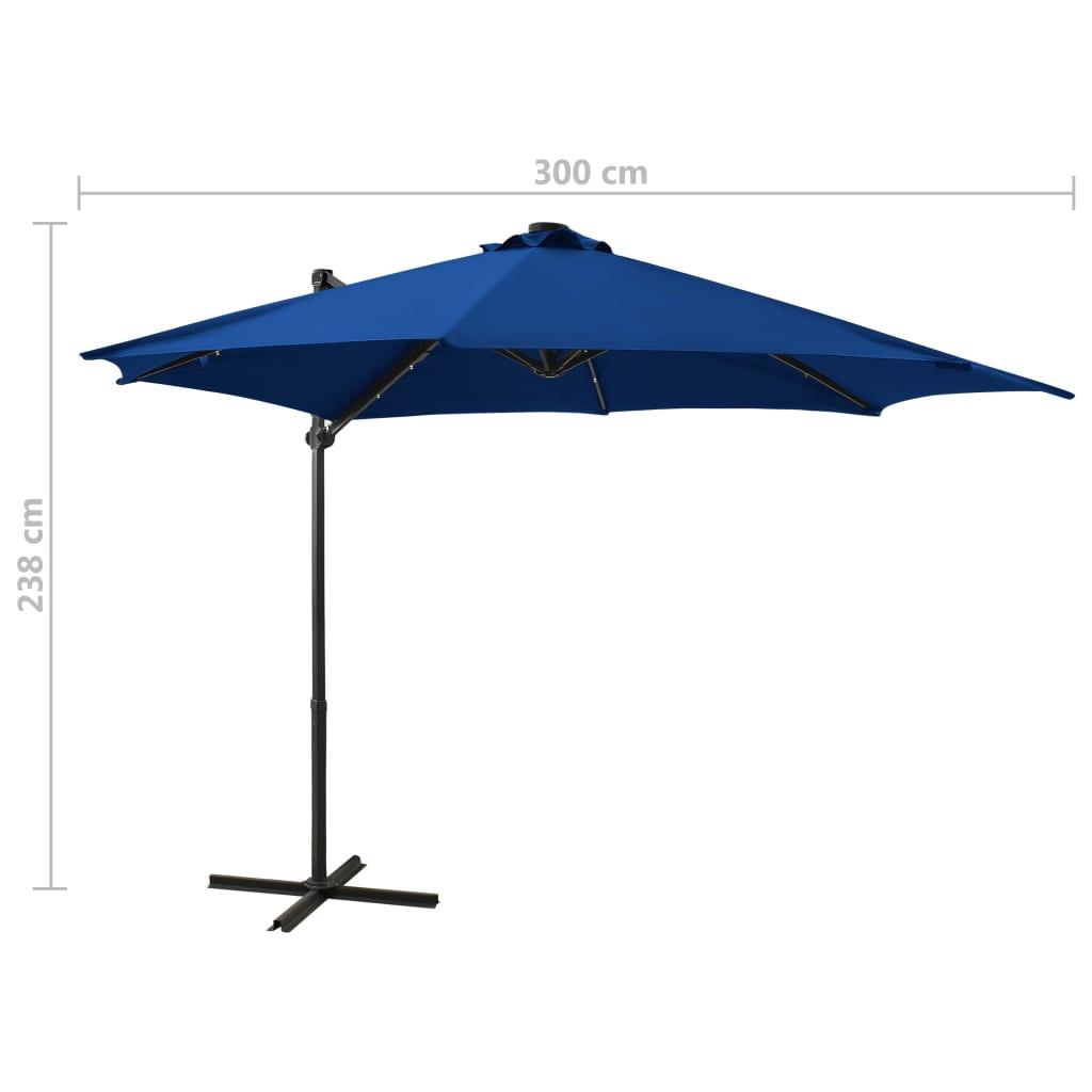 VidaXL Parasol de jardin en porte-à-faux  