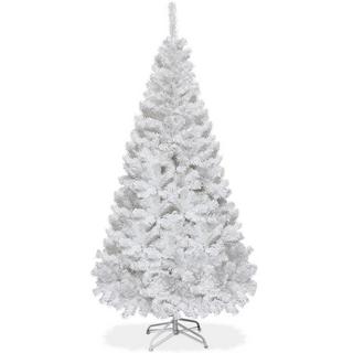 Northix Weihnachtsbaum Künstlicher Tannenbaum Christbaum mit Metallständer 150-240 cm Weiß-180 cm  