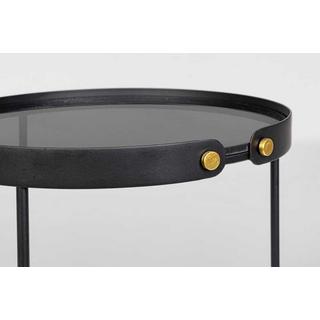 mutoni Table d'appoint Zeina ronde S (lot de 2)  