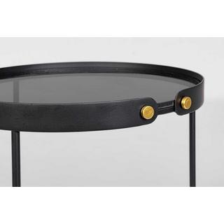 mutoni Table d&#039;appoint Zeina ronde S (lot de 2)  