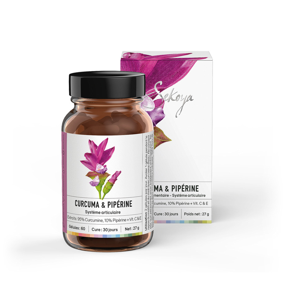 Sekoya Swiss  Curcuma & Pipérine | Contre l’arthrose 