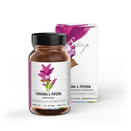 Sekoya Swiss  Kurkuma & Piperin | Gegen Arthrose 