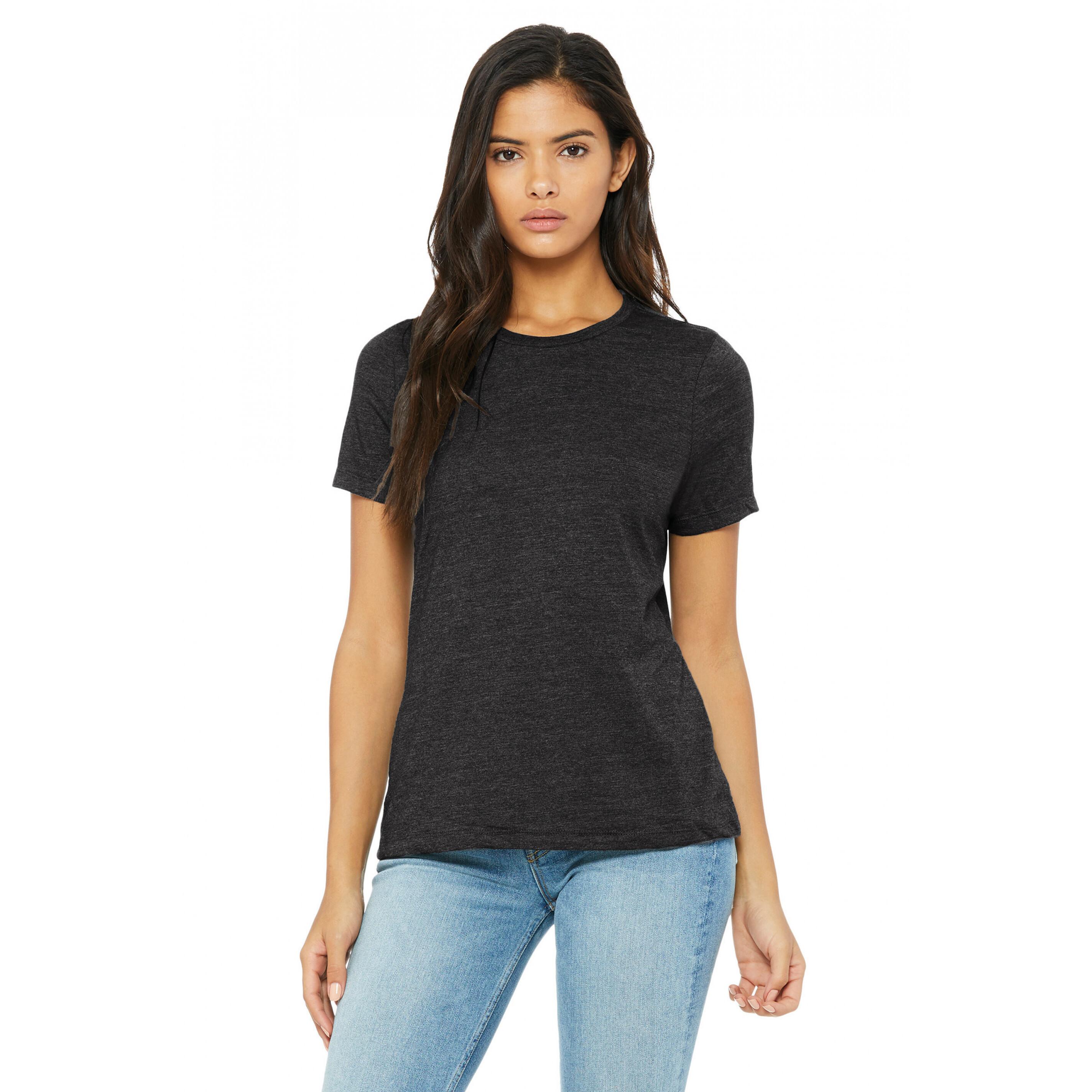 Bella + Canvas  t-shirt mit rundhasausschnitt, damen bea + canvas heather 