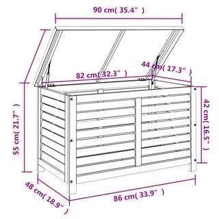 VidaXL Gartentruhe akazienholz  