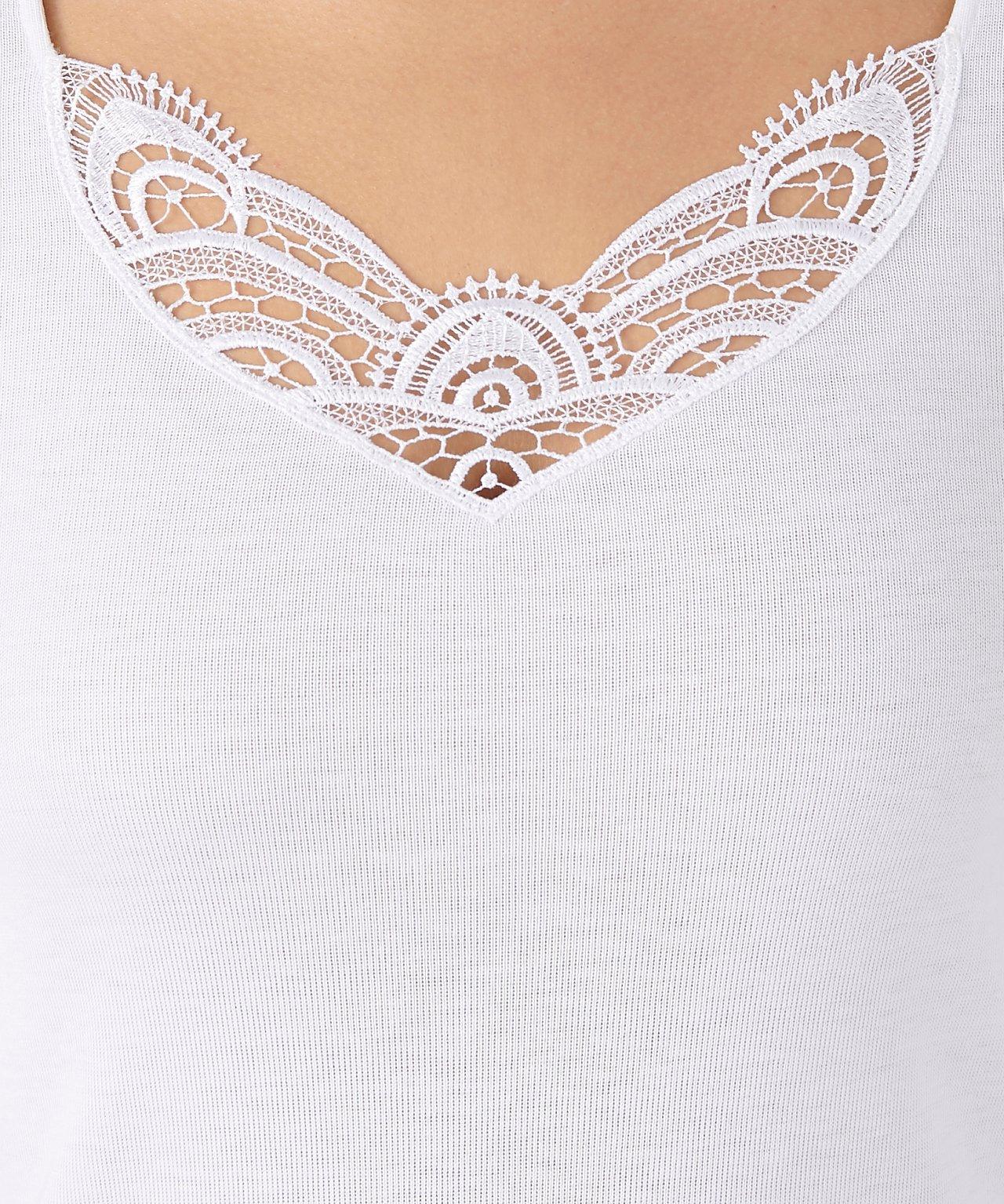 Damart Langarm-Shirt Guipure-Spitze Wärmegrad Medium 3  