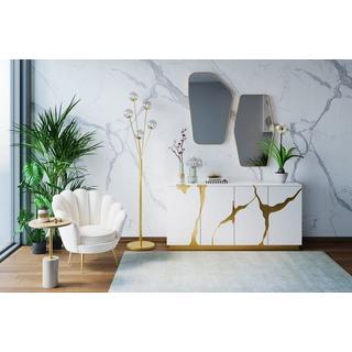 KARE Design Wandspiegel Shape Brass 64x95  