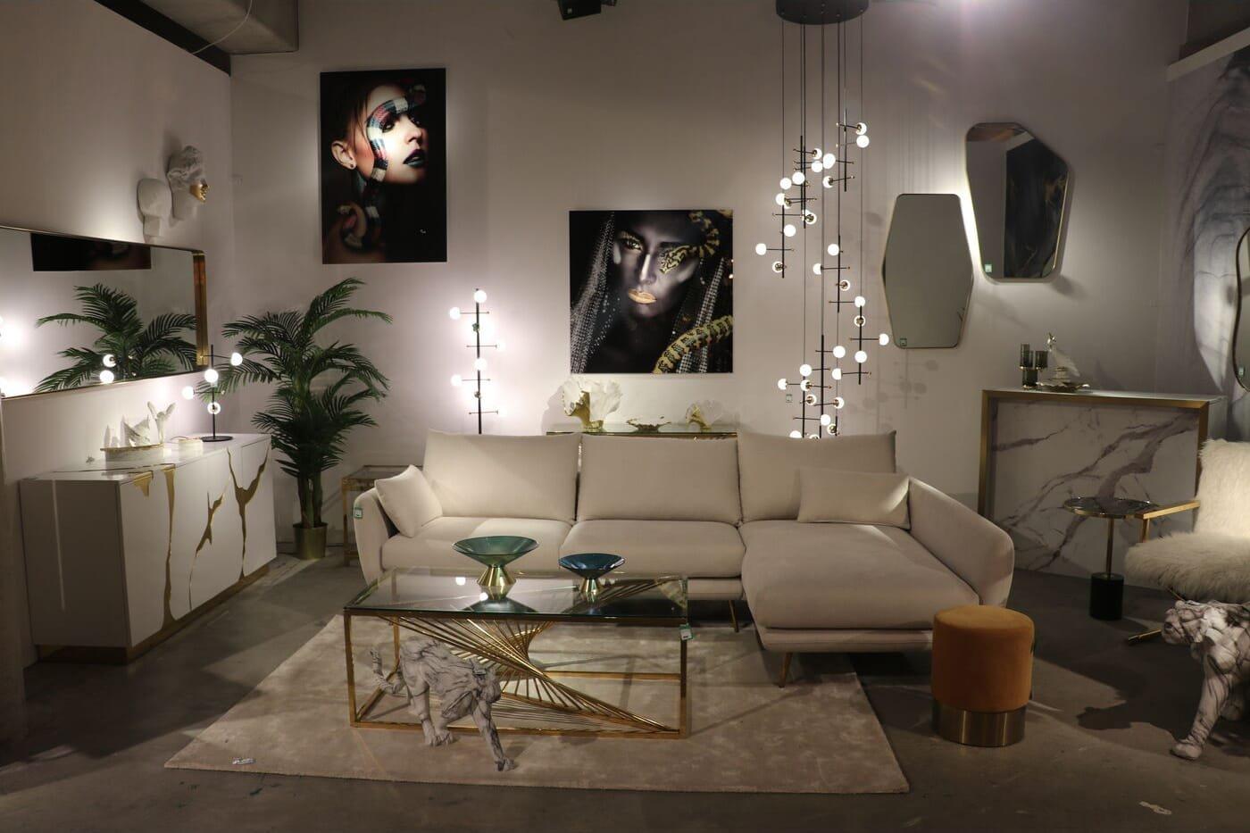 KARE Design Miroir mural Shape Brass 64x95  