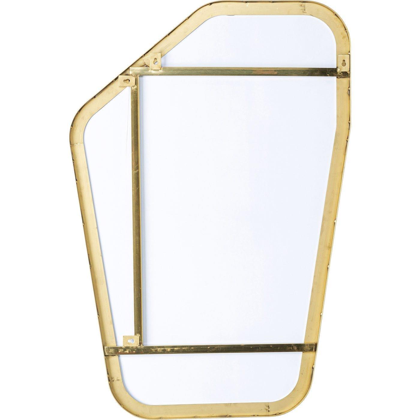 KARE Design Miroir mural Shape Laiton 64x95  