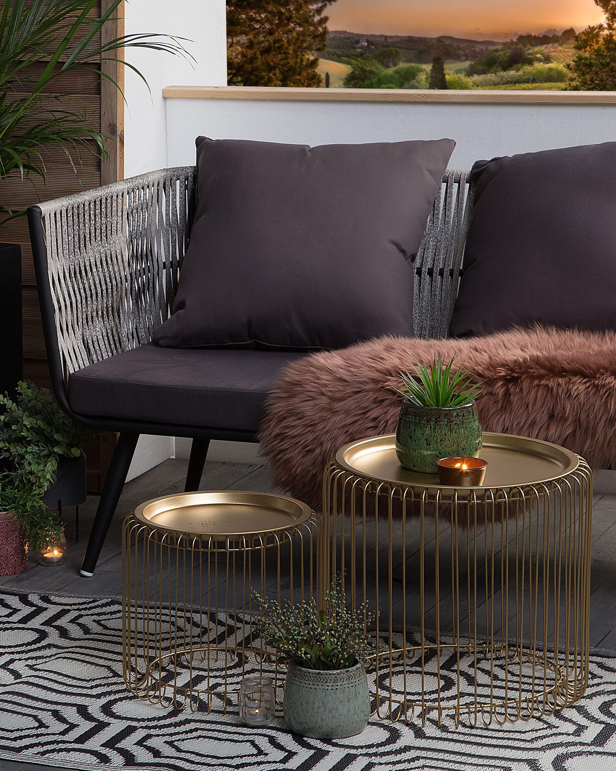 Beliani Tappeto per esterni en Polipropilene Moderno BIDAR  