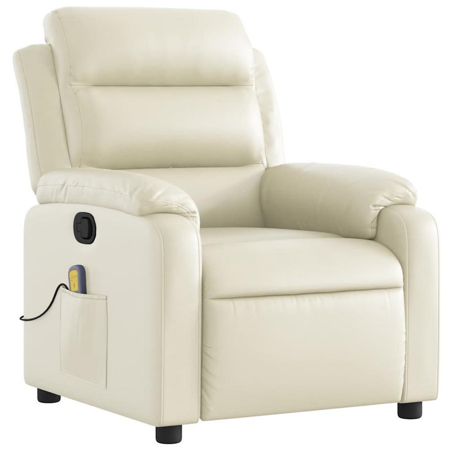 VidaXL Fauteuil inclinable de massage cuir artificiel  