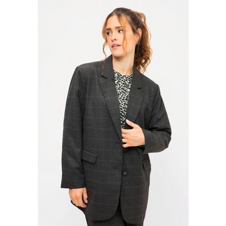 Studio Untold  Oversized-Blazer, Karo, softe Web-Qualität, Revers, Langarm 