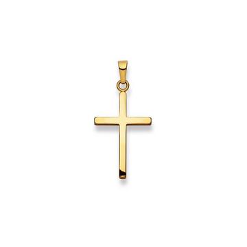 Anhänger Kreuz Gelbgold 750, 32x16mm