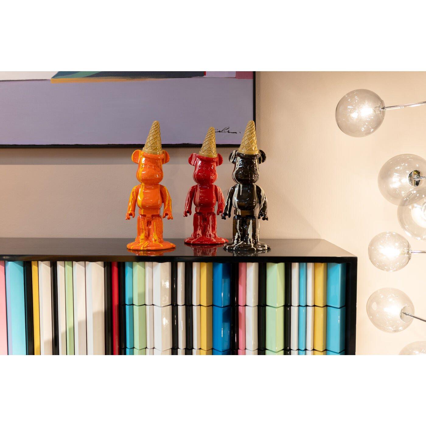 KARE Design Figurine déco Ours Gelato rouge 40  