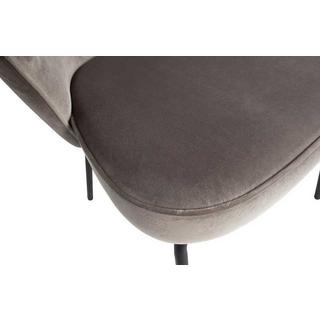 mutoni Admit chaise de salle à manger kaki en velours  