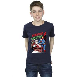 DC COMICS  Superman Santa Comic TShirt 