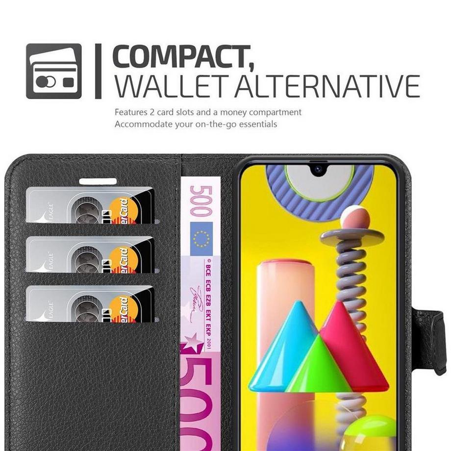 Cadorabo  Hülle für Samsung Galaxy M31 Standfunktion, Kartenfach 