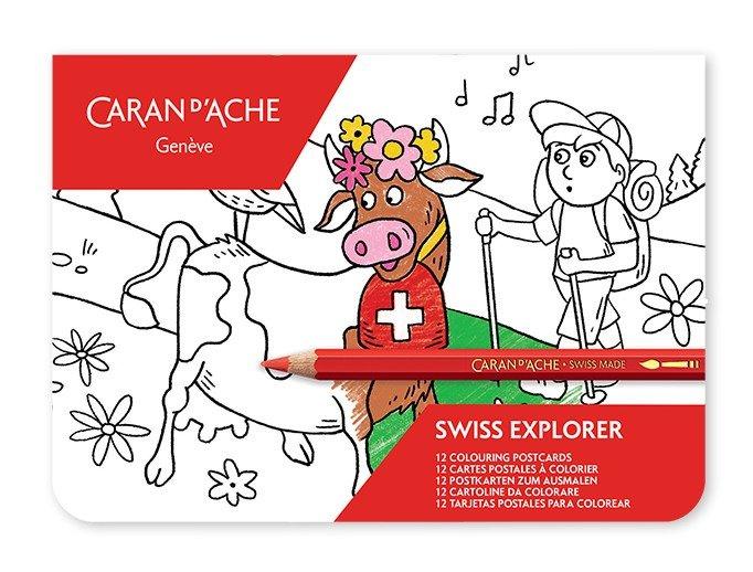 Caran d'Ache CARAN D'ACHE Swiss Explorer 454.701 Karten zum ausmalen FSC  