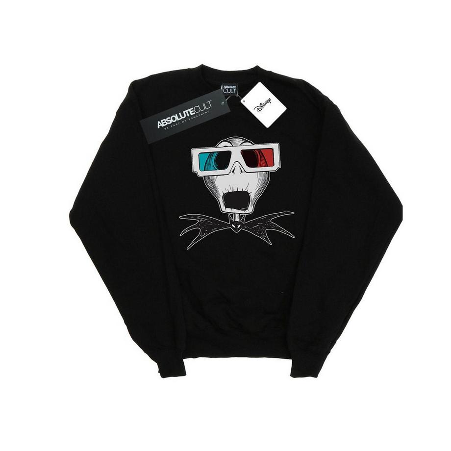 Disney Nightmare Before Christmas Jack Skellington Lunettes 3D Sweatshirt  