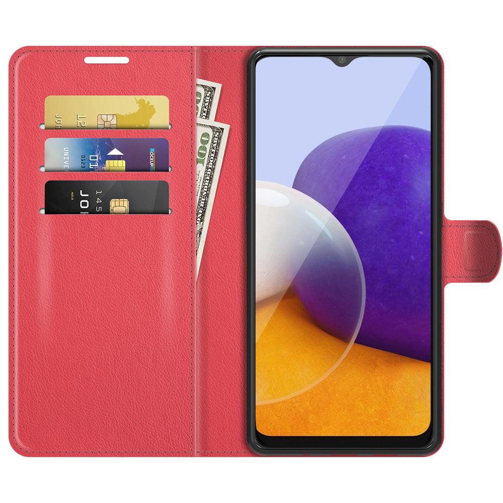 Cover-Discount  Galaxy A22 5G - Leder Etui Hülle 