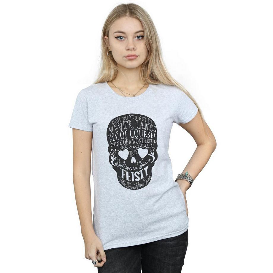 Disney T-Shirt Stampa Grafica Teschio  