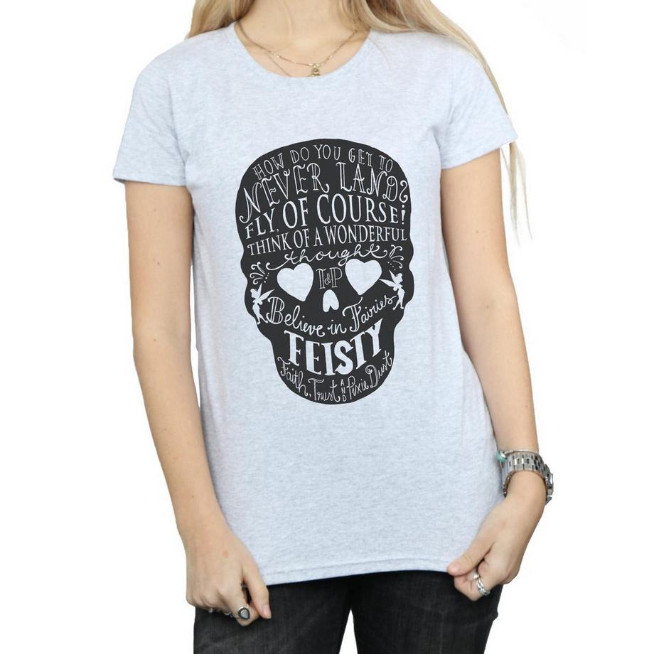 Disney T-Shirt Stampa Grafica Teschio  