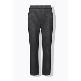 Ulla Popken Pantalon Motif Chevrons Lurex Jambes Larges Ceinture Confort  