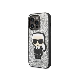 KARL LAGERFELD  Cover iPhone 14Pro Glitter Flakes Ikonik 