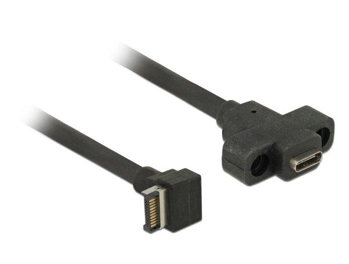 DeLock  85326 USB Kabel 0,45 m USB 3.2 Gen 2 (3.1 Gen 2) USB A USB C Schwarz 