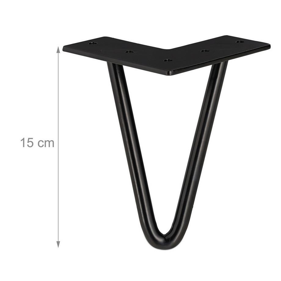 B2X  Möbelbein-Haarnadel 4er-Set 