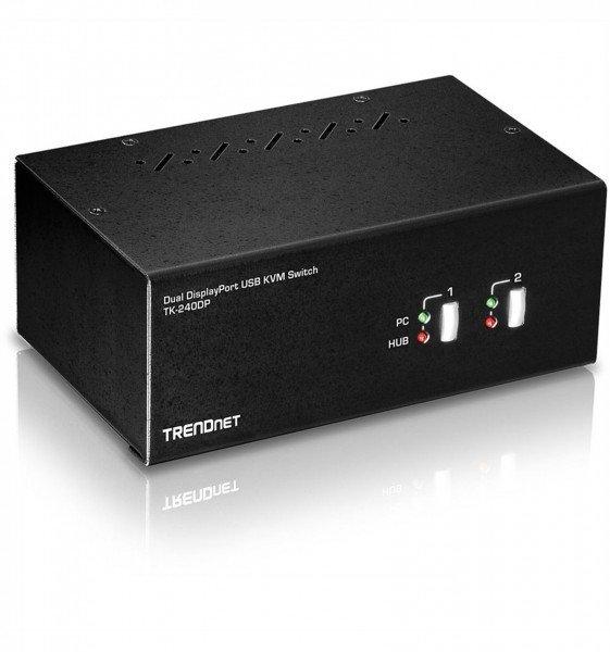 TRENDNET  TK-240DP DisplayPort KVM Switch 2-Port Dual Monitor 