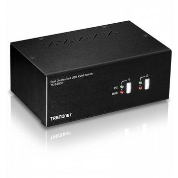 TK-240DP DisplayPort KVM Switch 2-Port Dual Monitor