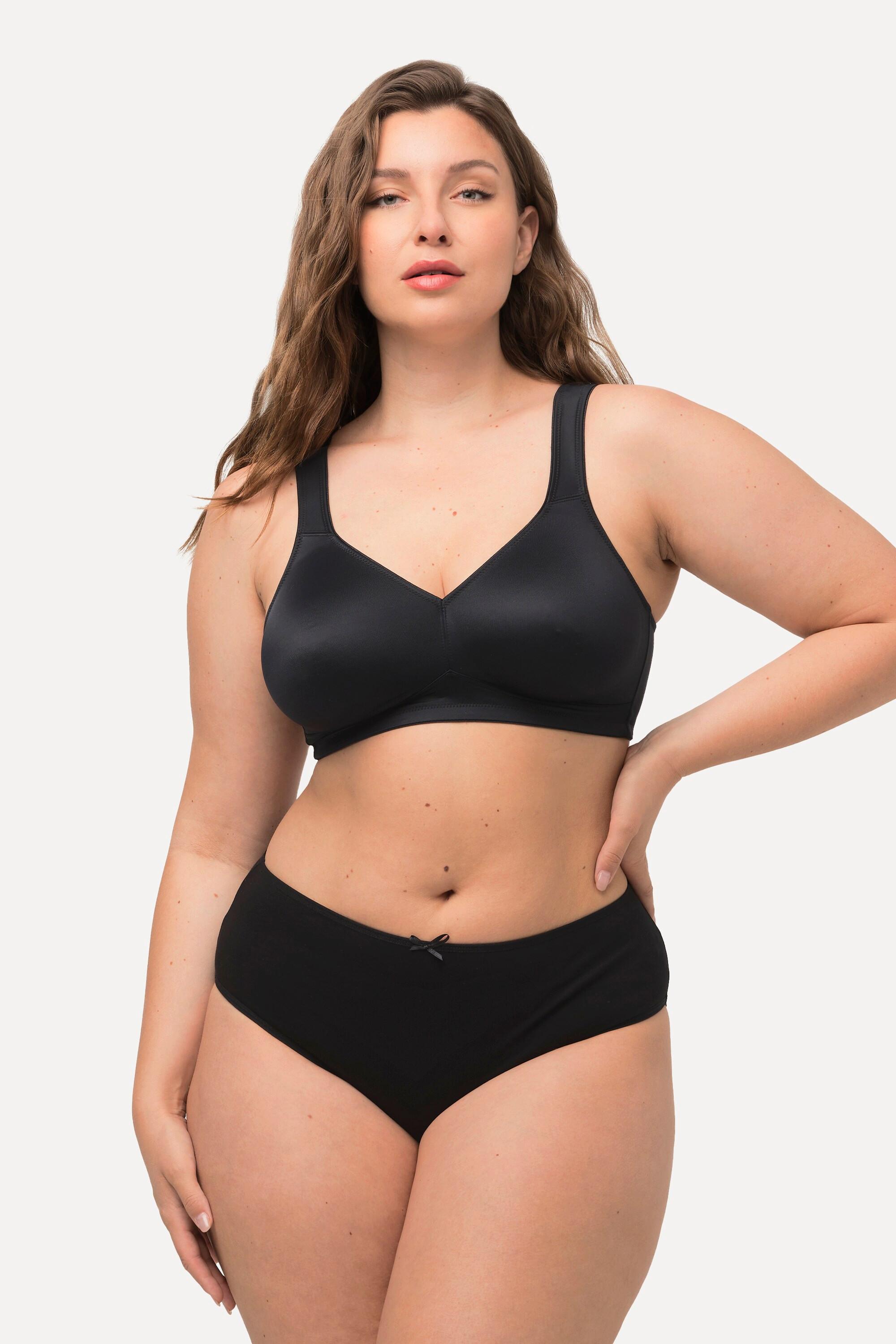 Ulla Popken  Reggiseno di microfibra traspirante con coppe preformate 