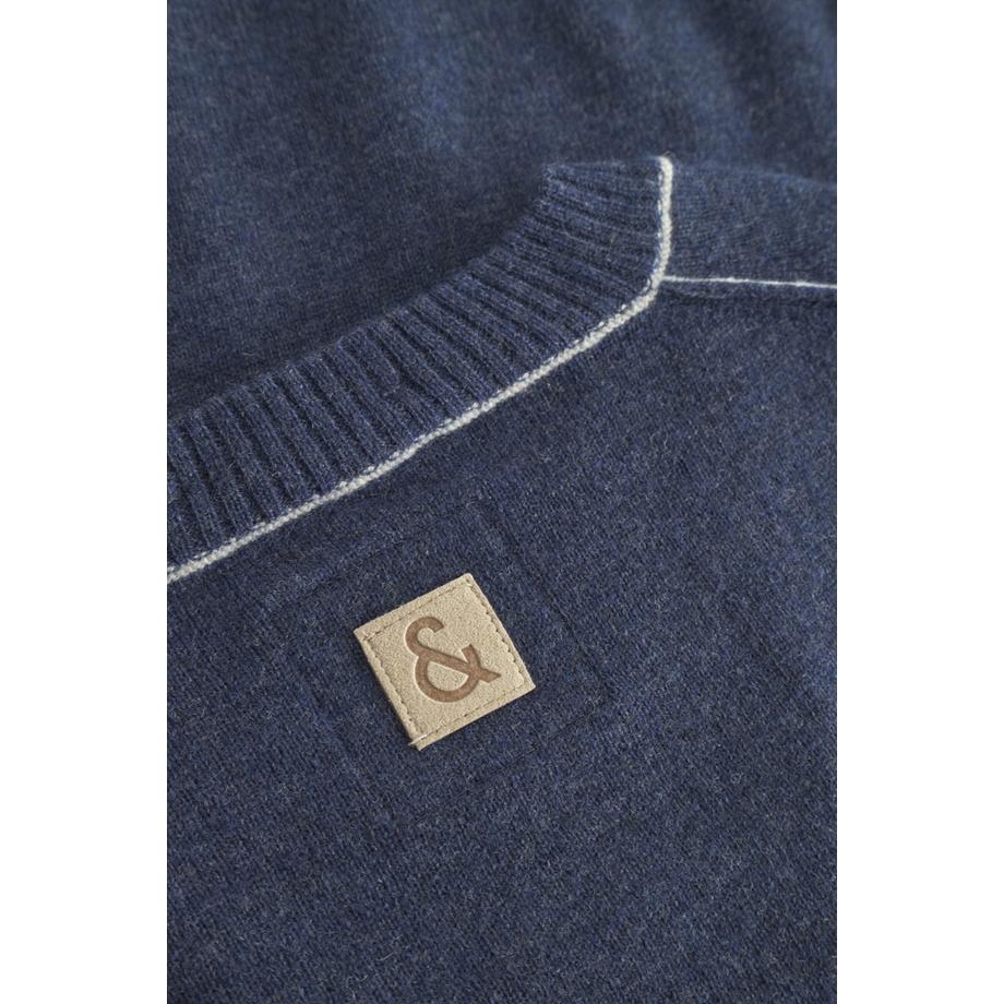 Colours & Sons Pullover girocollo in misto lana merinos  