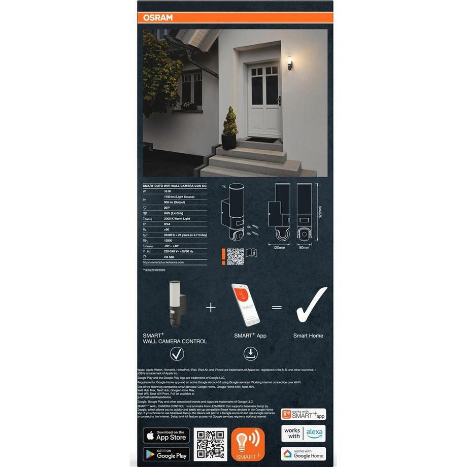 Osram  Caméra murale  Smart+ 