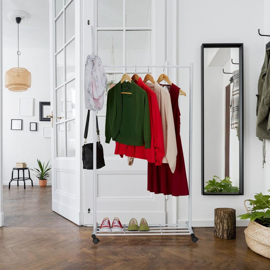 B2X Appendiabiti bianco con ruote  