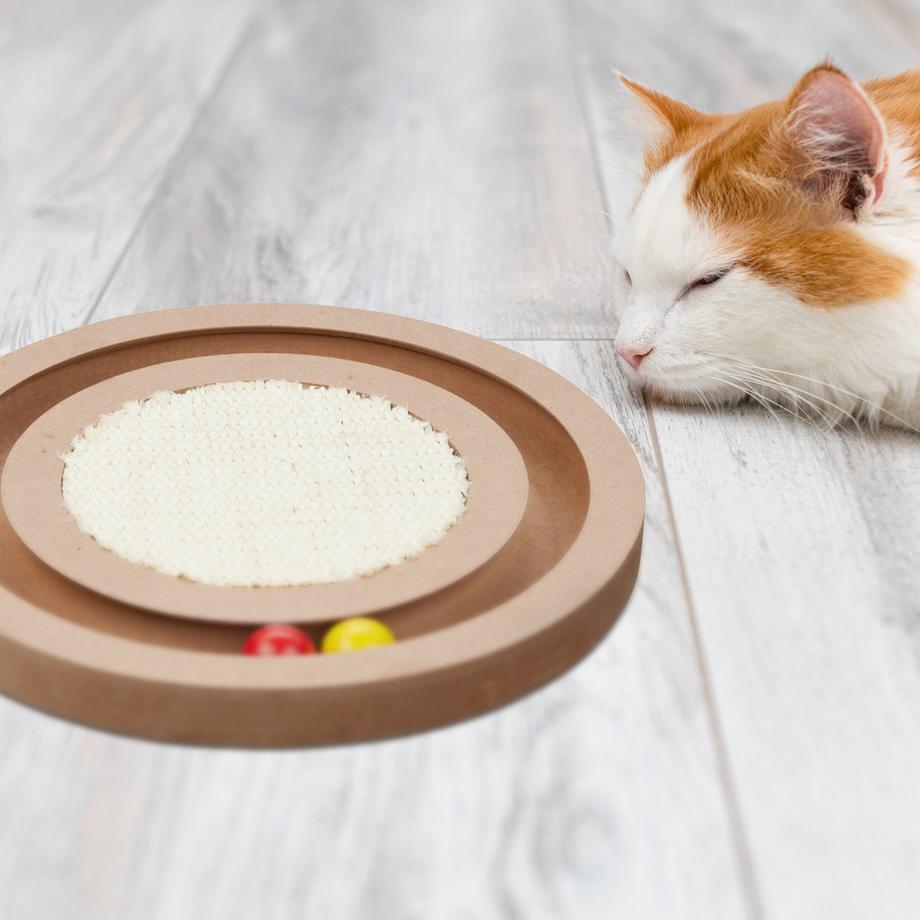 B2X  Kratzbrett für Katzen mit Sisalmatte 