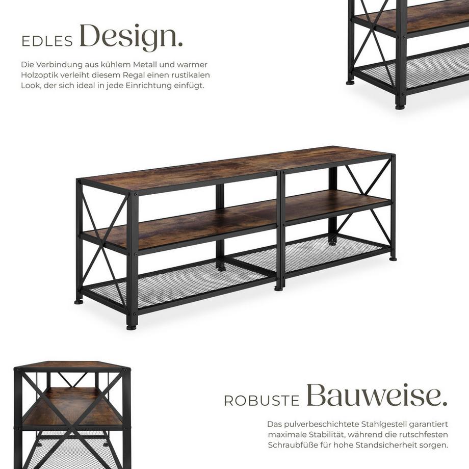 Tectake Mobile TV Chicago  stile industriale  