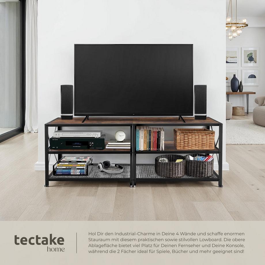 Tectake Mobile TV Chicago  stile industriale  