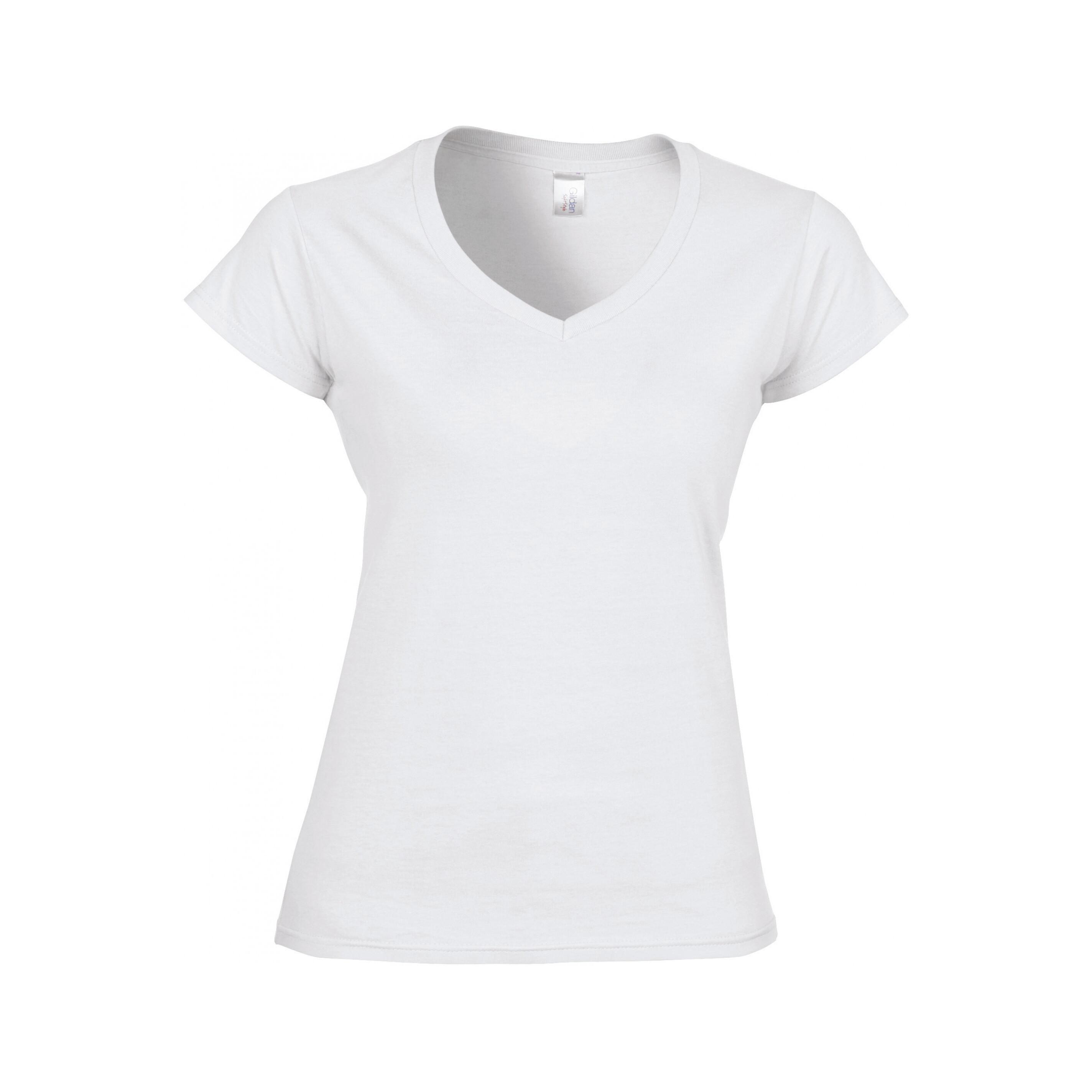 Gildan  t-shirt mit v-ausschnitt, damen softstyle 