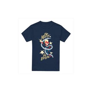 Captain Marvel  Be Merry Be Bright TShirt 