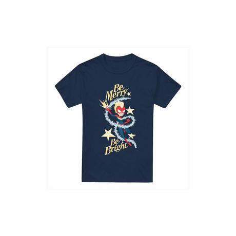 Captain Marvel  Be Merry Be Bright TShirt 