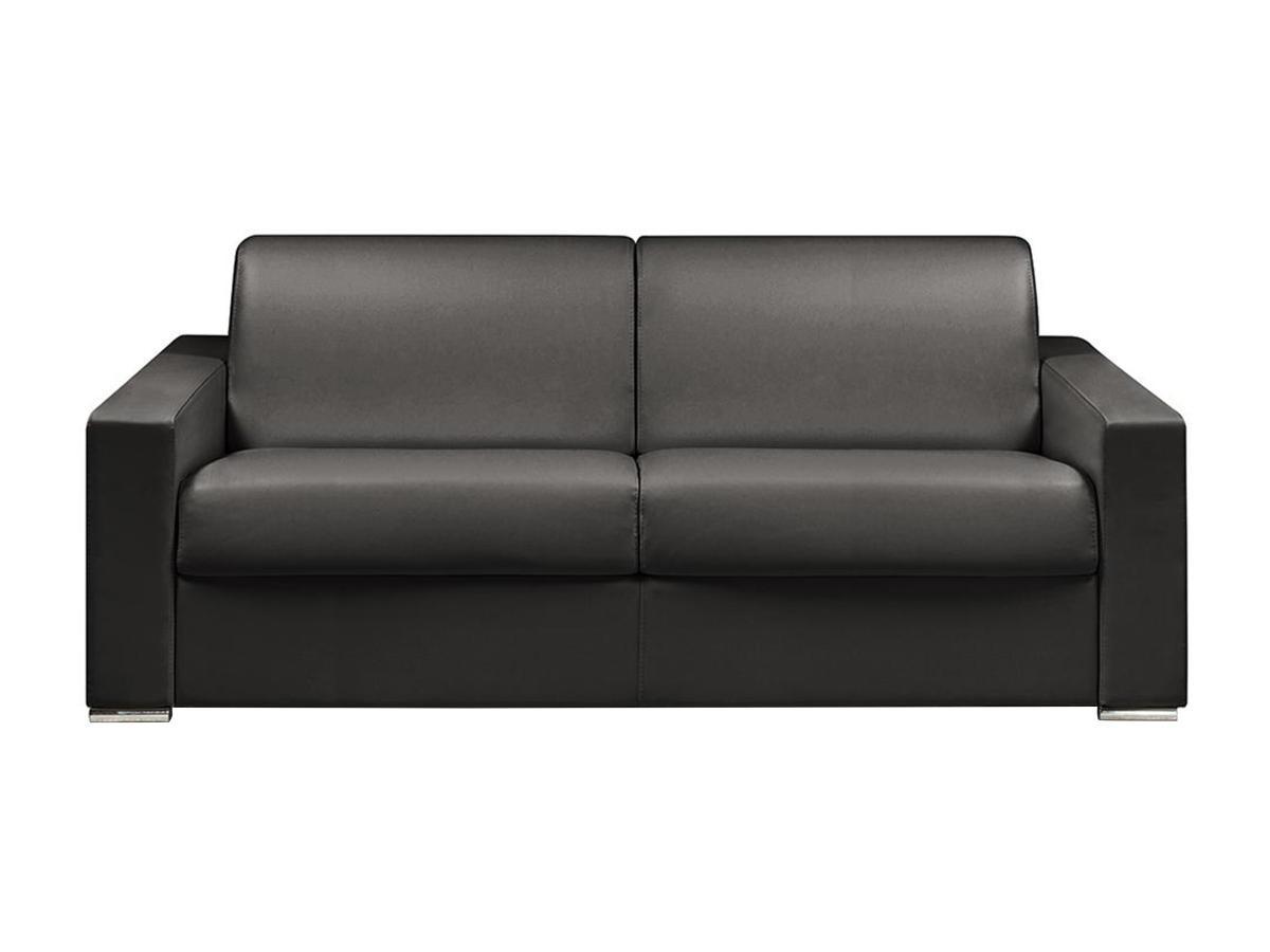 LINEA SOFA Canapé 4 places conible express en simili CALITO Couchage lattes largesMatelas  