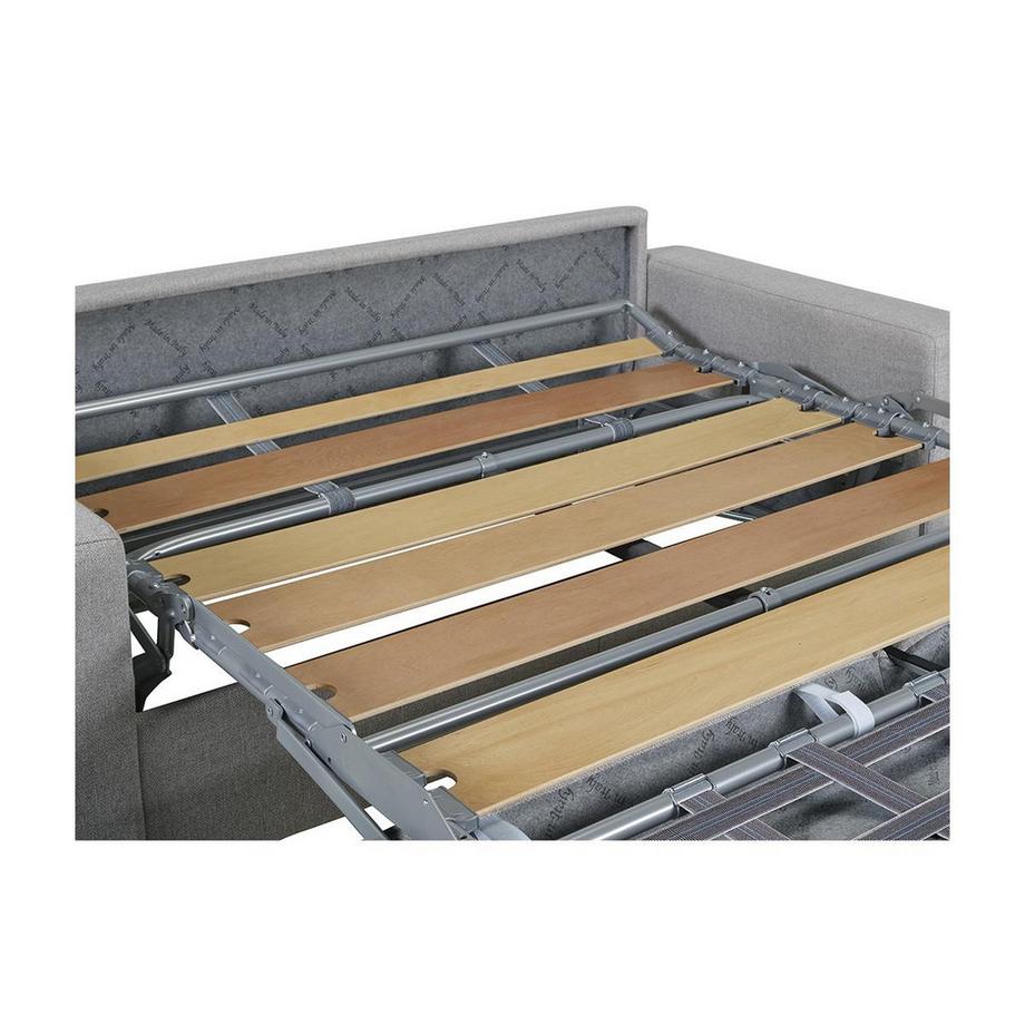 LINEA SOFA Divano letto 4 posti a ribalta in similpelle Nero Larghezza MaterassoSpessore CALITO  