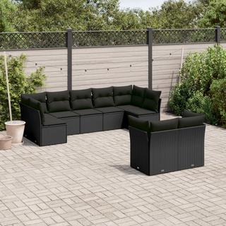 VidaXL set divano da giardino Polirattan  