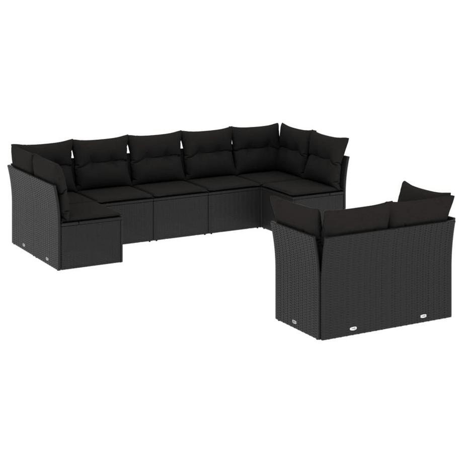 set divano da giardino Polirattan