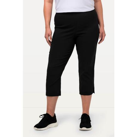 Ulla Popken  Pantalon en bengaline stretch, longueur 3/4 et taille élastique 