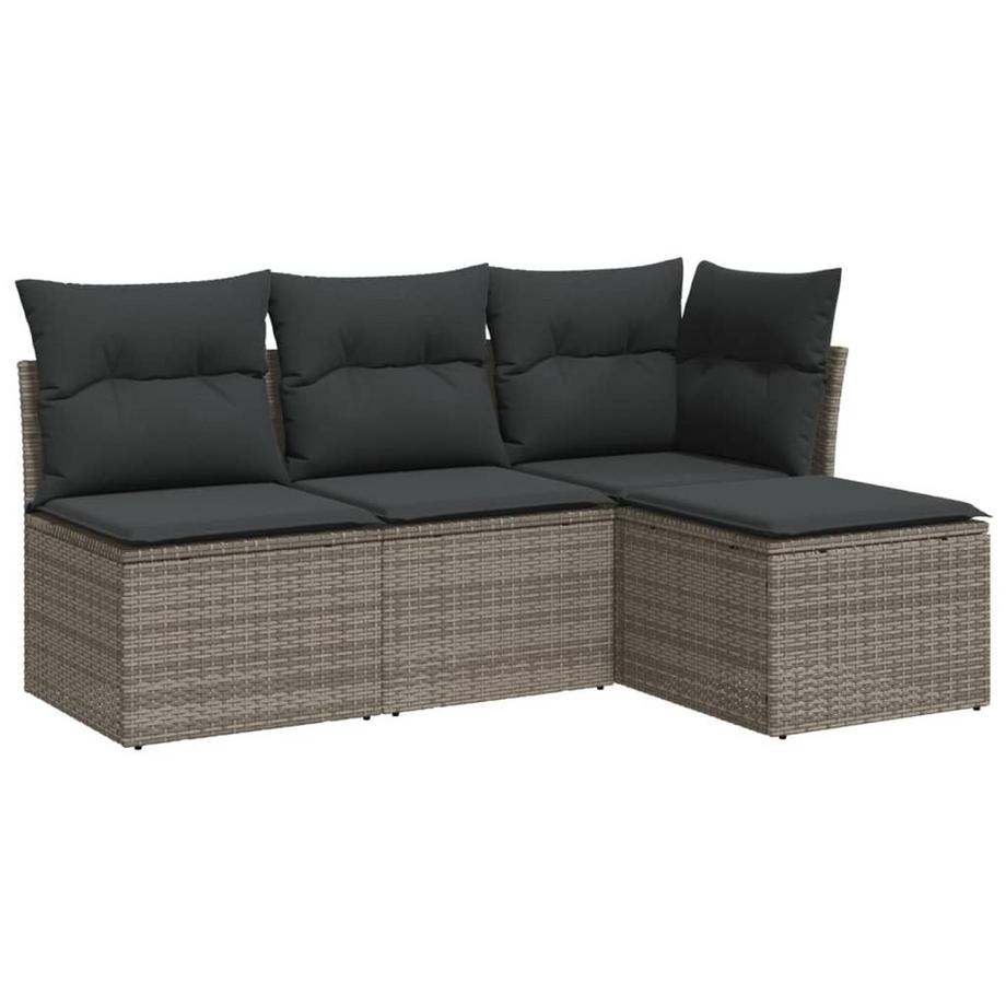 VidaXL set divano da giardino Polirattan  