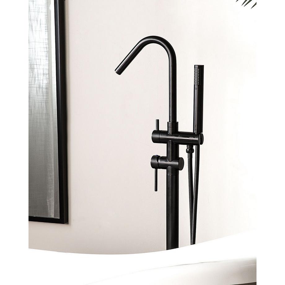 Beliani Rubinetteria per vasca da bagno freestanding en Ottone Moderno VICTORIA  