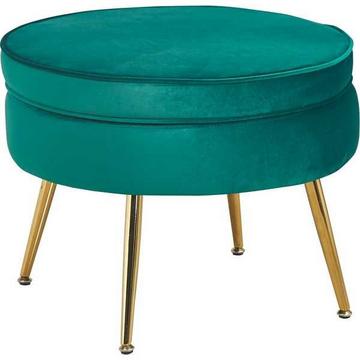 Pouf en velours, vert