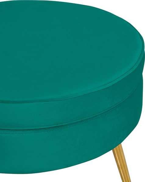 mutoni Pouf en velours, vert  